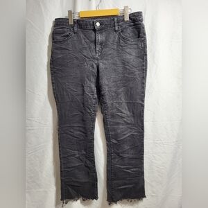 Simply Vera Vera Wang Charcoal Ankle Jeans, Size 12 (waist 34)